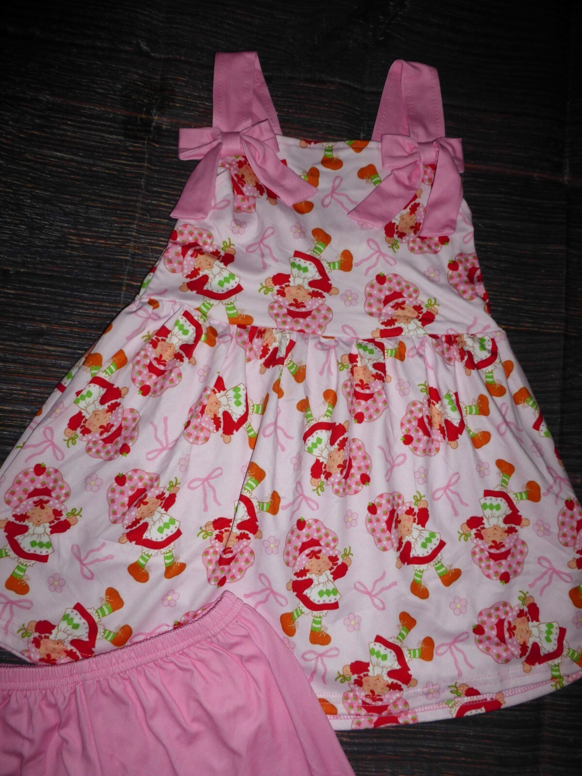 NEW Boutique Girls Strawberry Shortcake Tunic Shorts Outfit