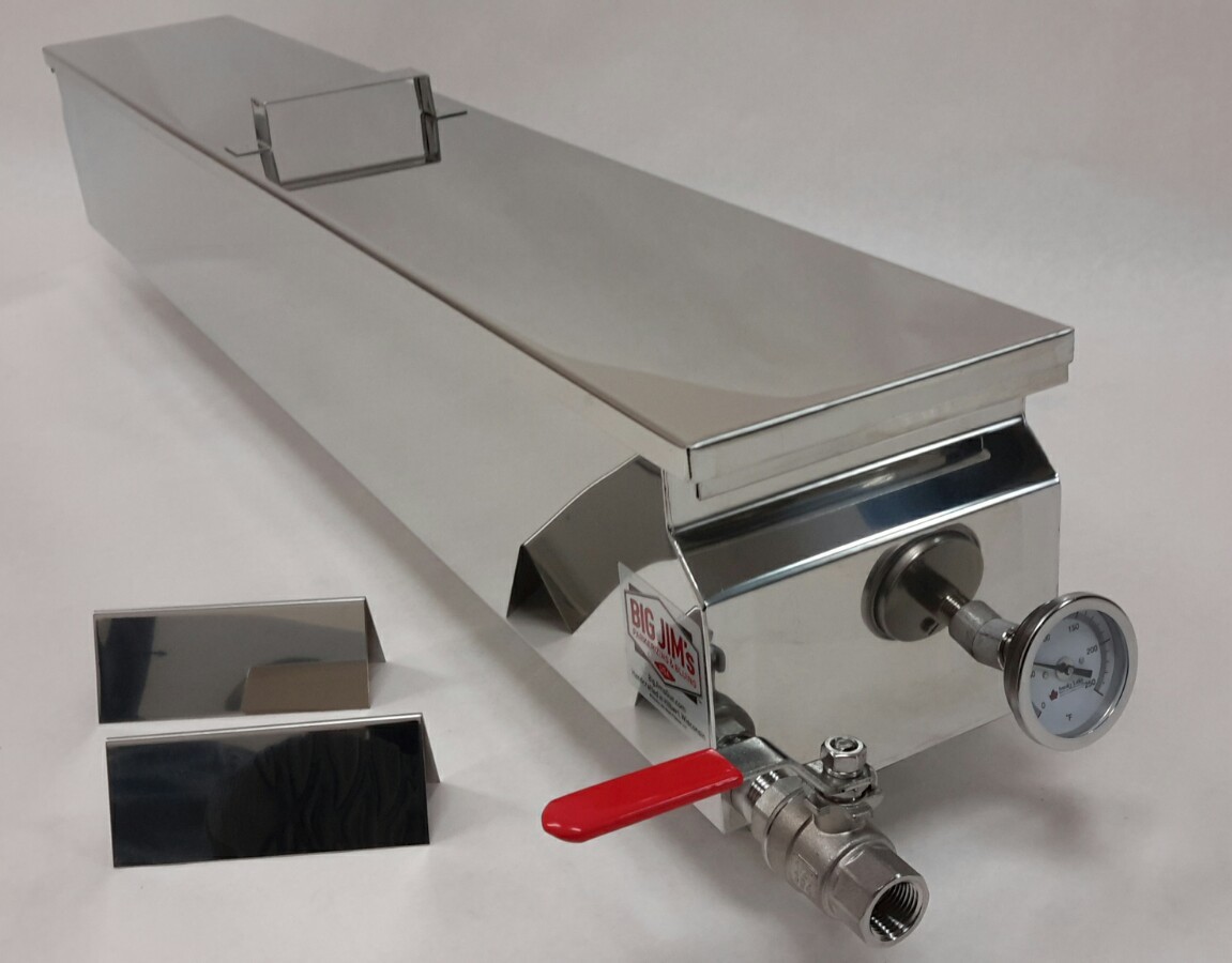 Parkerizing Tank with Lid, Propane Burner, Thermometer, Valve, Part Stands