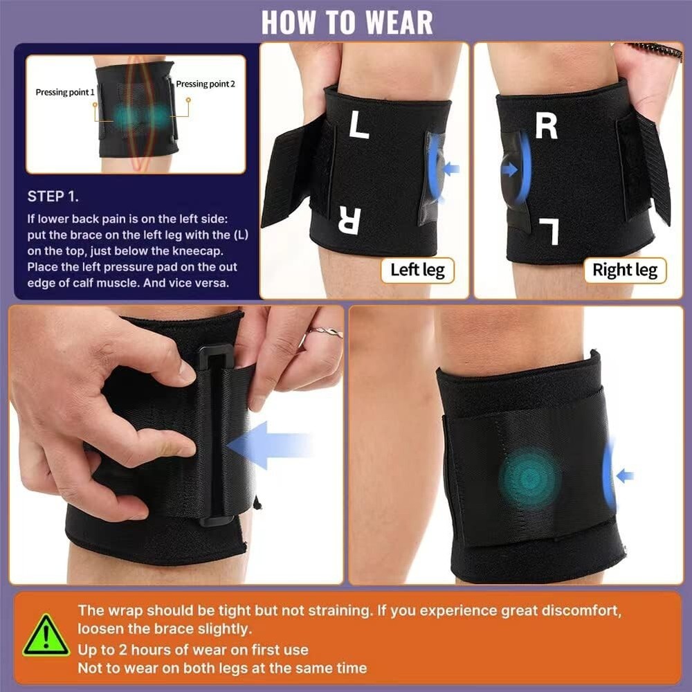 Active Sciatica Pain Relief Brace, Beactive Knee Brace For Sciatica