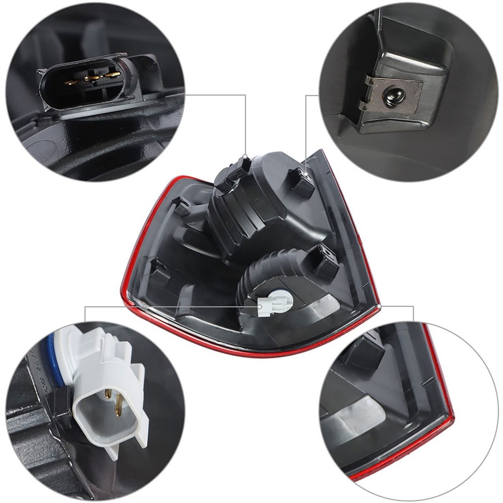 Tail Light Assembly Driver and Passenger Side Replacement for 2009-2018 Ram P...
