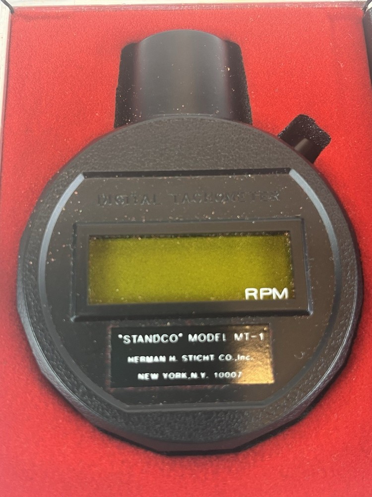 Standco Digital Tachometer in Case Model MT-1 Sticht Co