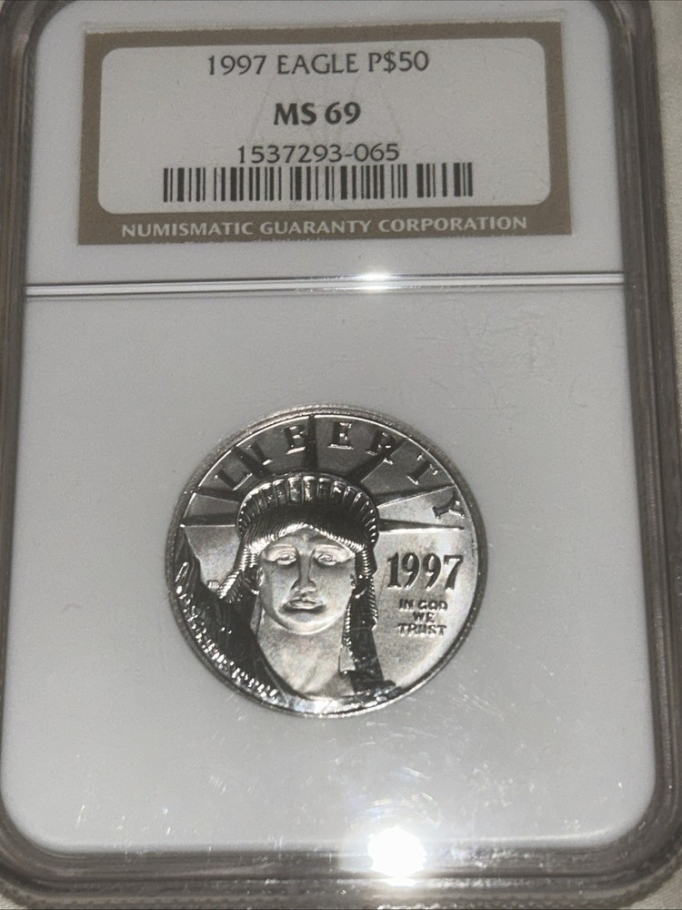 1997 Eagle P$50 MS69 1/2 Ounce Platinum
