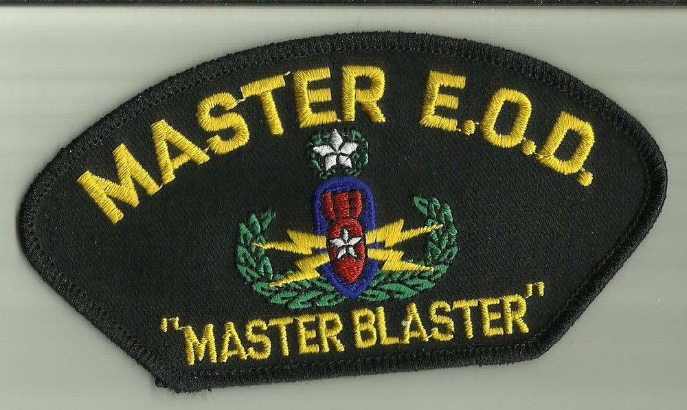 MASTER E.O.D. Explosive Ordnance Disposal HAT PATCH U.S.ARMY,NAVY,USMC SOLDIER