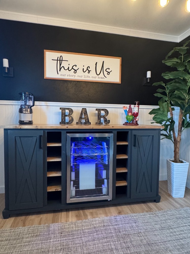Bar Cabinet with Fridge