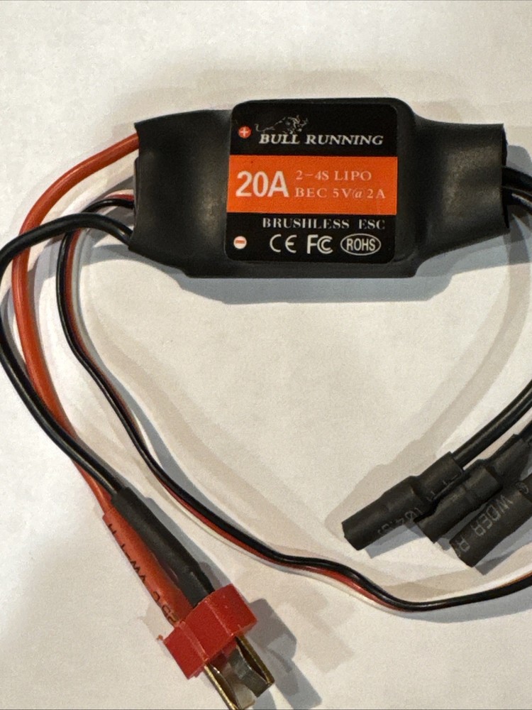 20AMP ESC 2-4S BRUSHLESS SPEED CONTROL