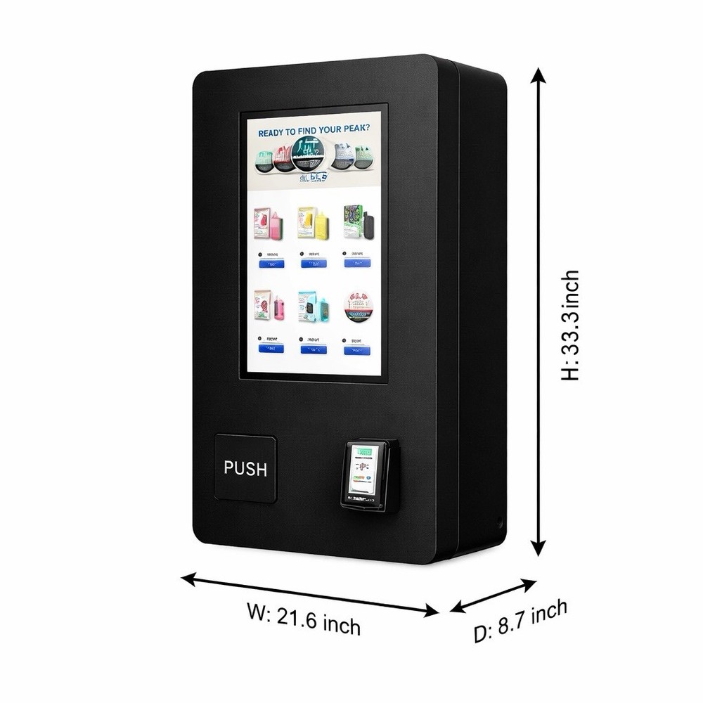 New Mini Wall Vending Machine 21.5” Touch | Cloud Enabled + Nayax | ID Reader