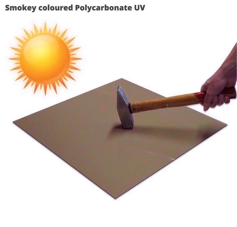 Polycarbonate Bronze Transparent 1/8" x 48" x 96" Sheet