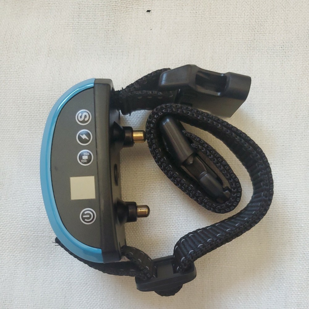 No Bark Training Collar w/Smart Detection Vibration & Harmless Shock-Blue