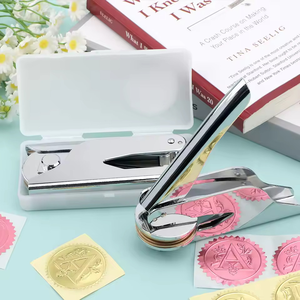 Embosser Stamp LOGO Customized Wedding Library Book Private Seals Customization
