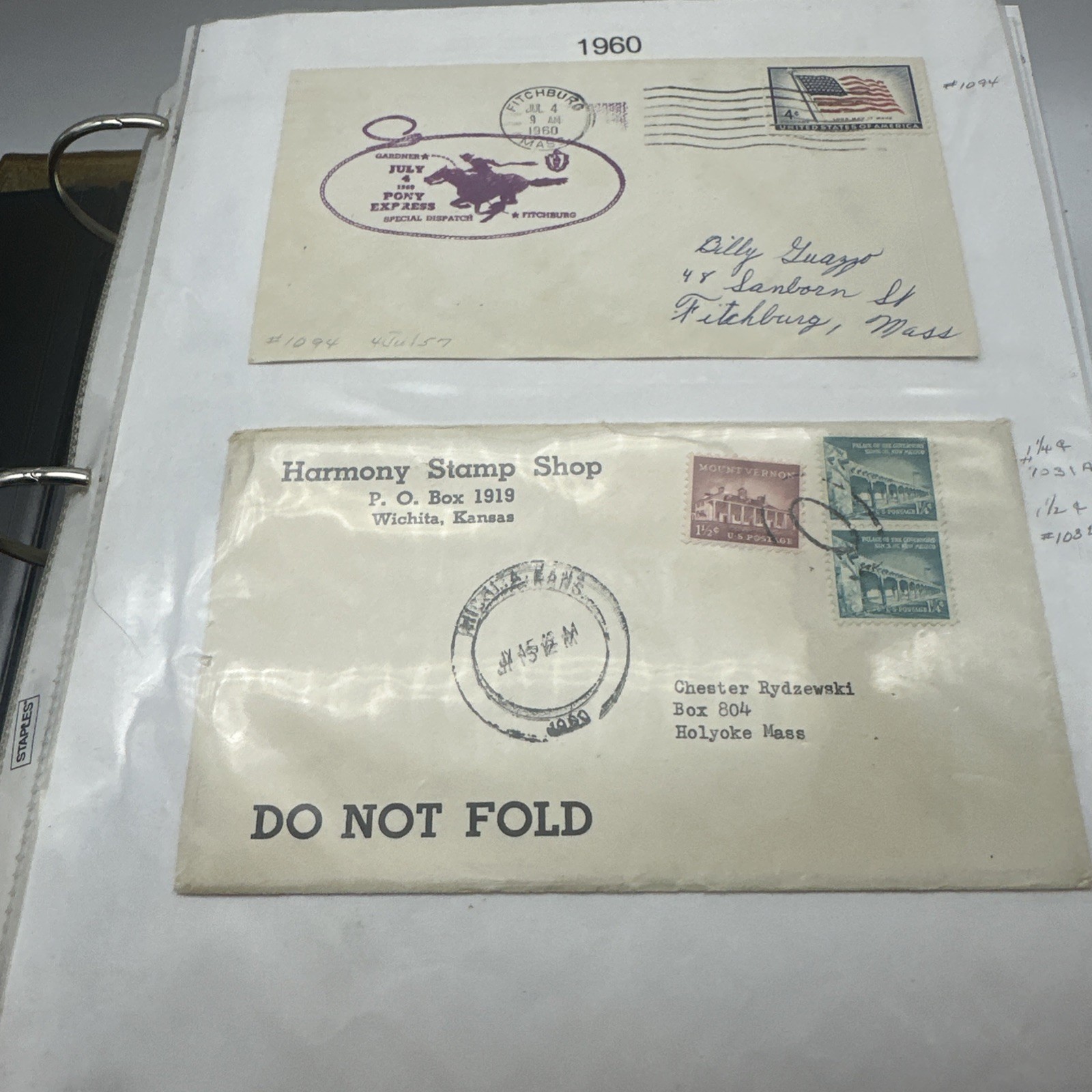 Vintage Stamp Covers Letters Lot 1960-1965 Postal History Collection (AA44)