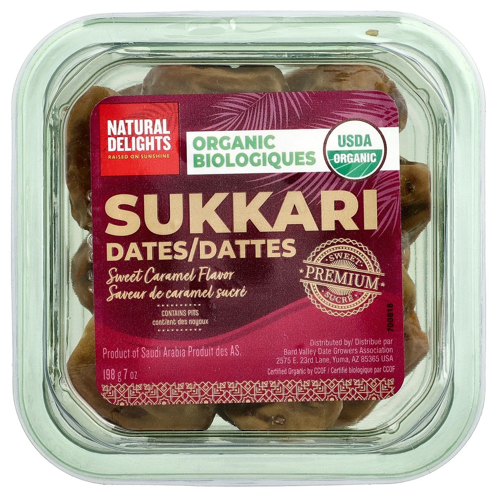 Organic Sukkari Dates , 7 oz (198 g)