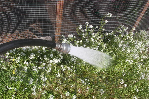 SPRAY HEAD Garden Hose Irrigation Watering Attachment Aluminum Metal Sprayer