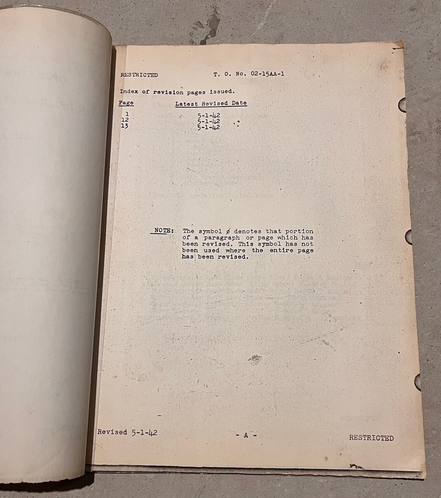 Handbook Model R-680-7 Engine Operation & Flight Instructions AAF 1940 WWII