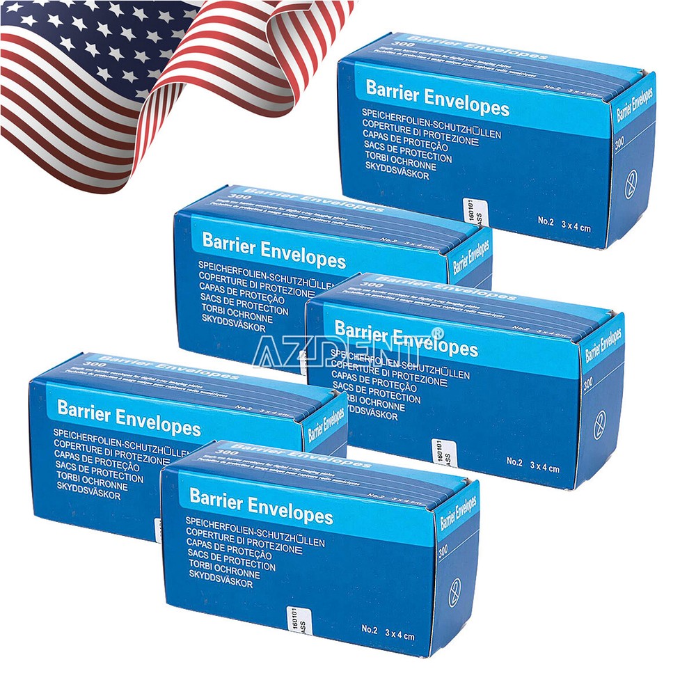 Disposable Dental Barrier Envelopes X-Ray Digital Sensor Imaging Plate SIZE #2