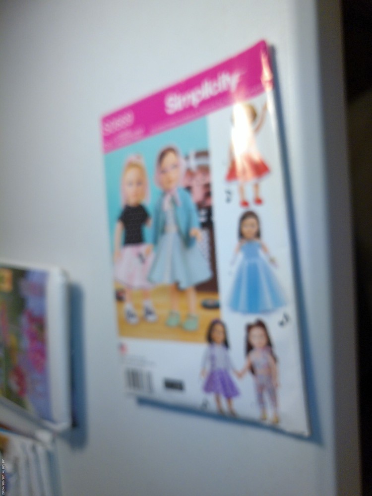 Simplicity Pattern S0669 Doll Clothes 18 Inch Dresses