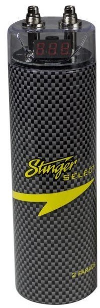Stinger Select SSCAP2M 2 Farad Power Capacitor 12V Car Stereo Digital Power Cap