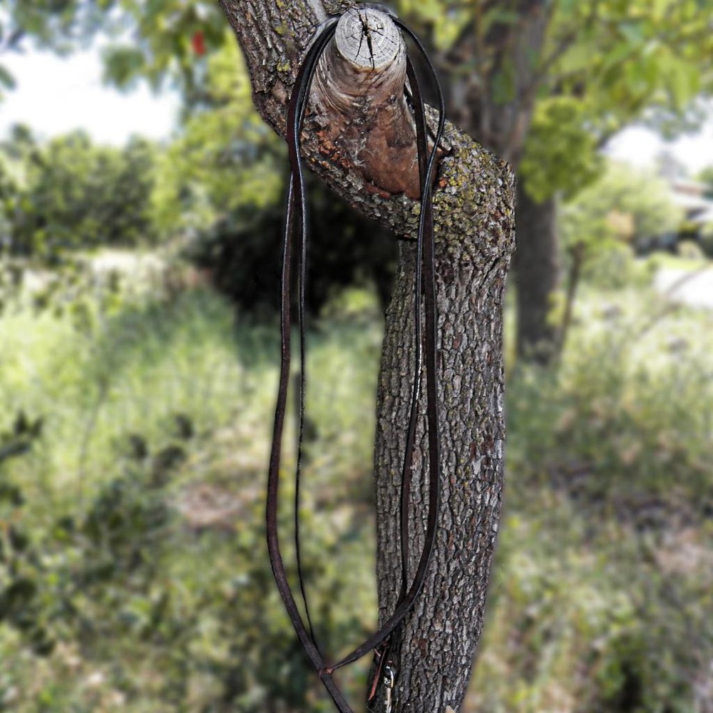 Rick Wheat Noavel Headstall Training Bitless Bosal Hackamore with Split Reins