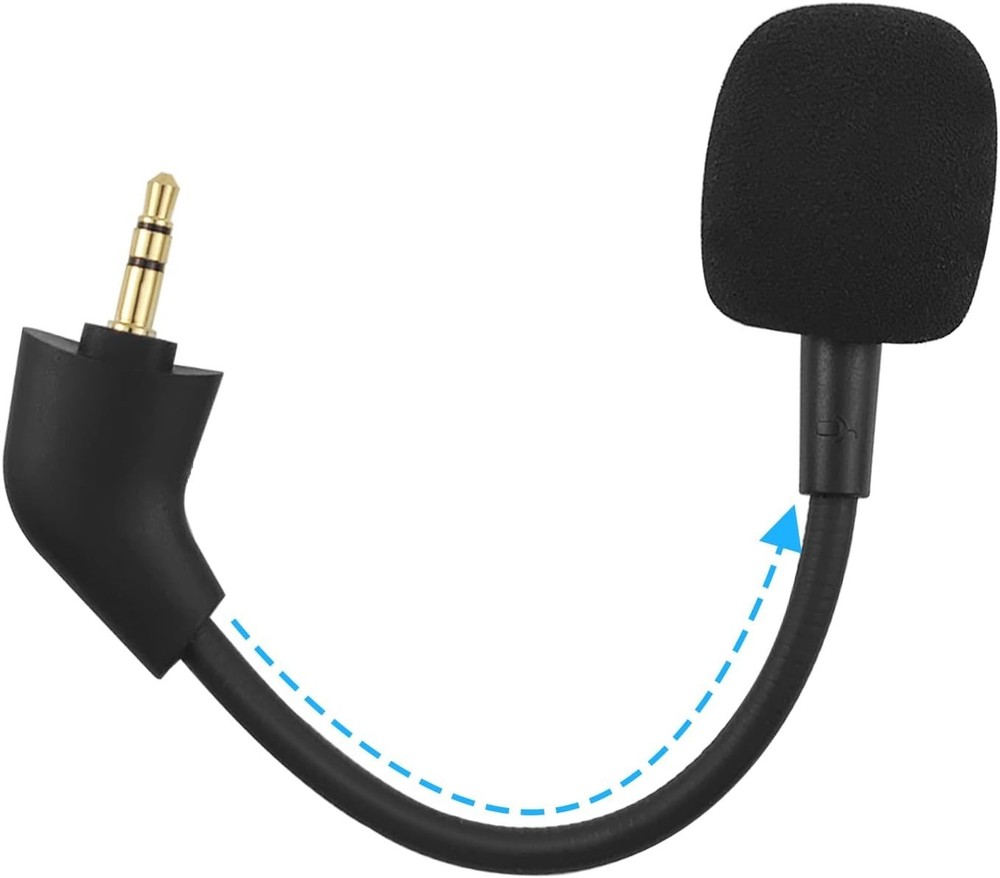 Straight Jack Noise-Cancelling Mic Compatible with HyperX Cloud II/Core (2021+)