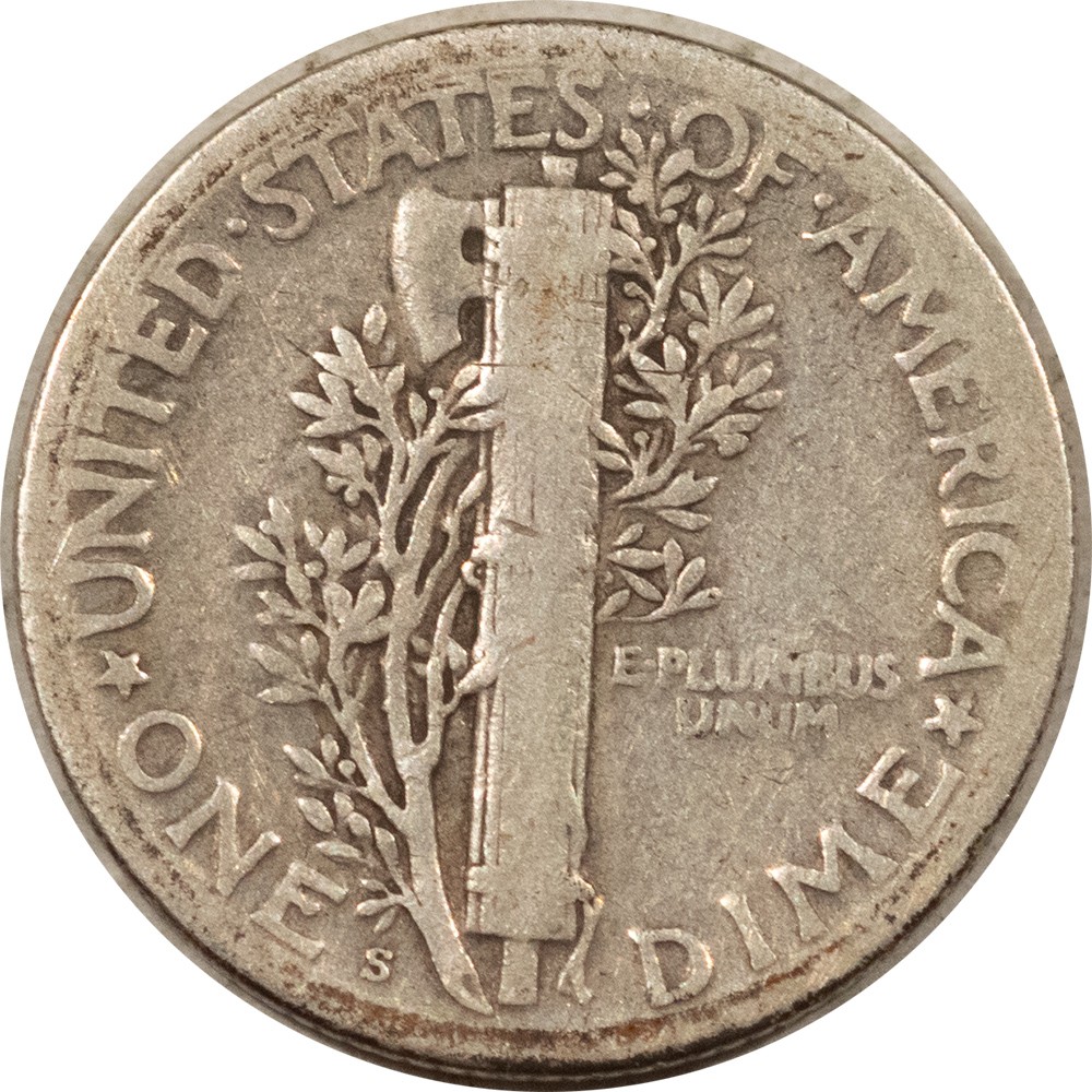 1926-S MERCURY DIME - PLEASING CIRCULATED EXAMPLE!