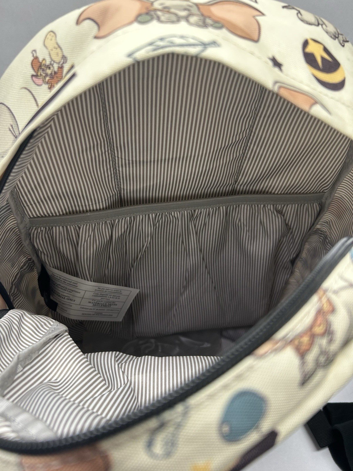 Disney x Loungefly Dumbo White All Over Print Large Backpack Rare See Pics