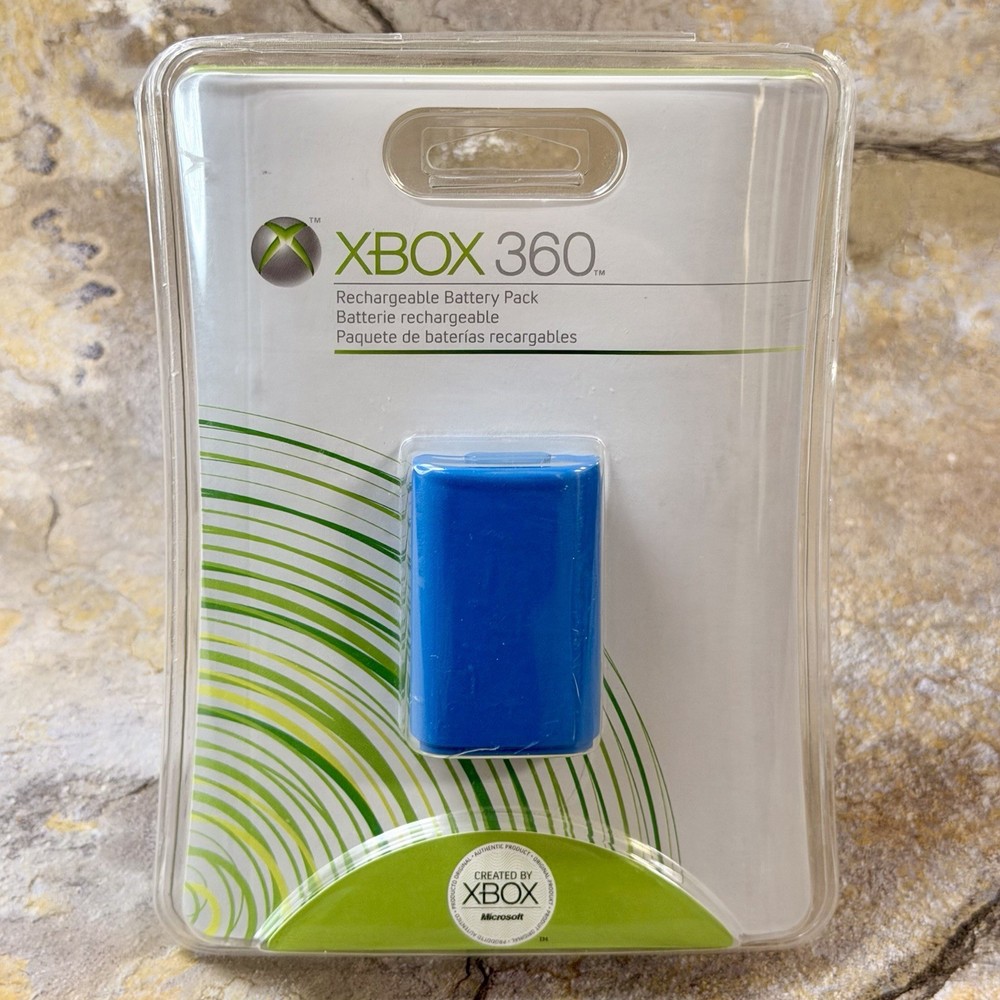 Blue Rechargeable Battery Pack Xbox 360 Controller - Microsoft Xbox 360 **NEW**