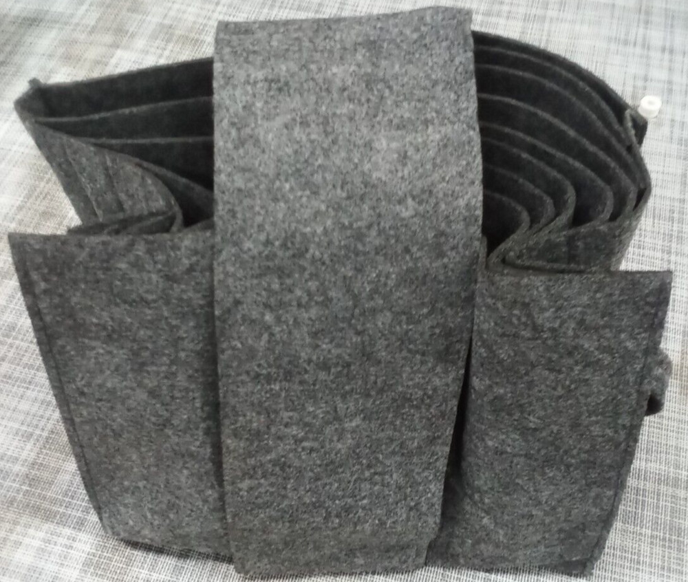 Plate Felt Camping Dinnerware Storage Bag With Double Handle, 8 slots