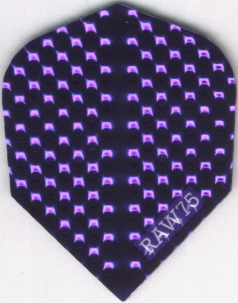 Bright Purple Dimplex Dart Flights: 3 per set