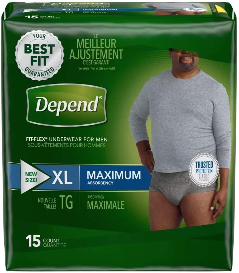 Depends Men Fitflex Max Extra Lar Underwear