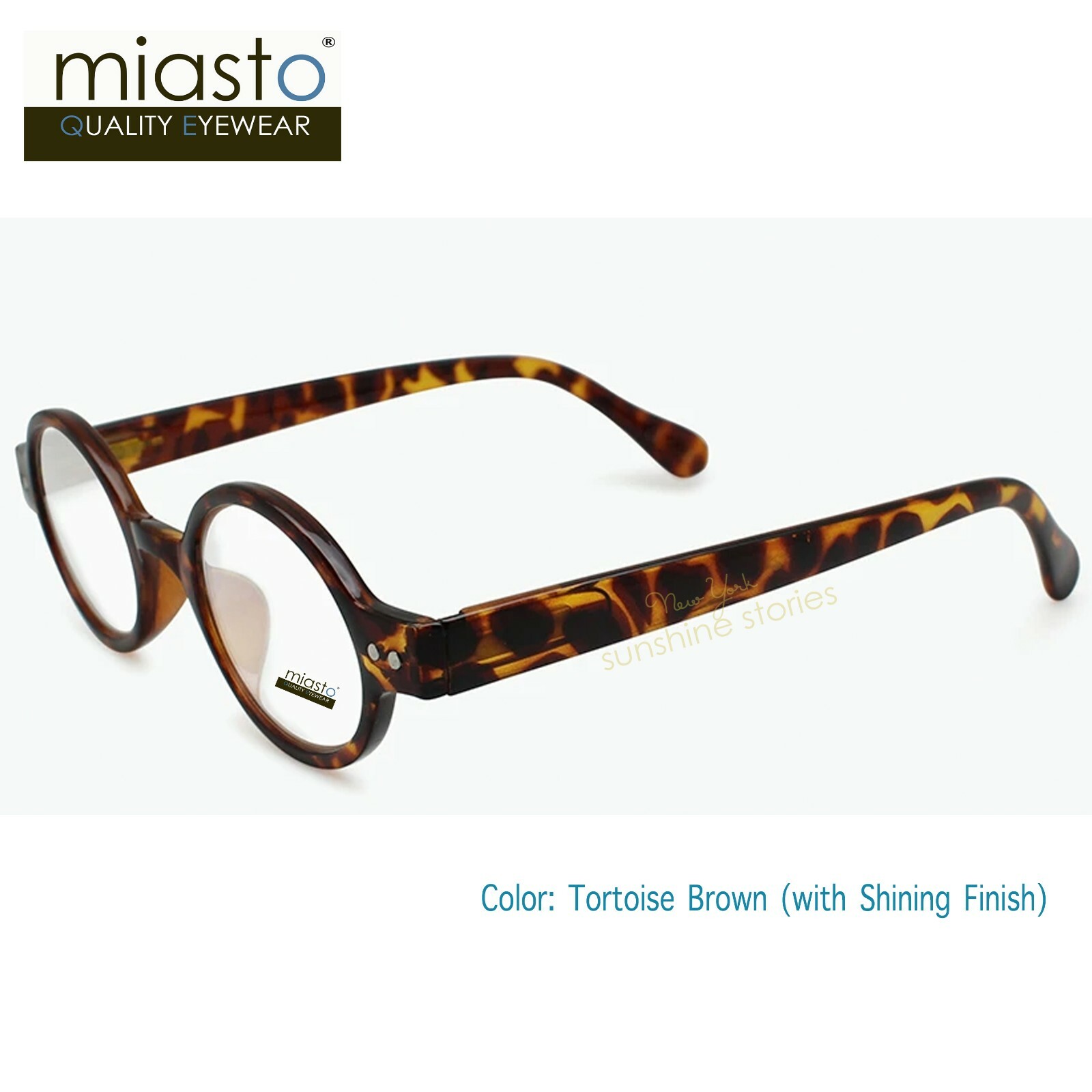 MIASTO "CIAO ITALY" SMALL RETRO ROUND OAVL BOHO READERS READING GLASSES SPECS