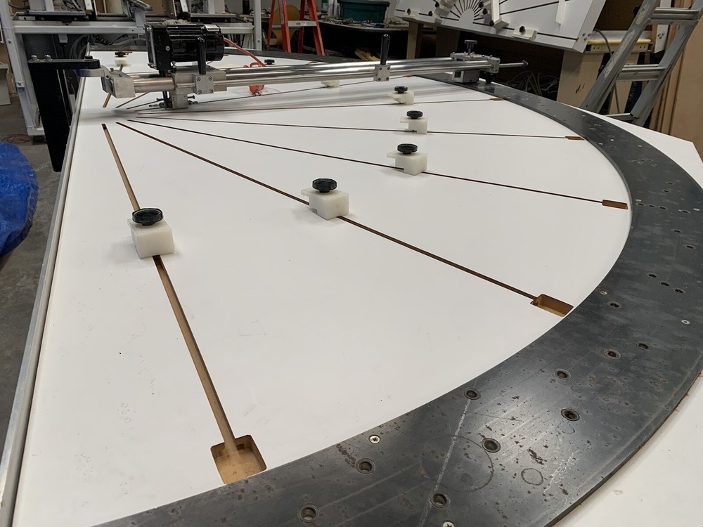 Arch Top Drilling Table AVBCO Shutters Manufacturing Motor 9-adjusting Knobs