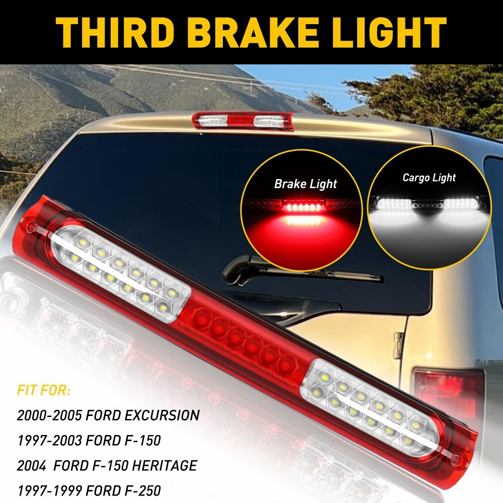 FOR 2000 - 2005 FORD EXCURSION LED 3RD THIRD REAR CETER BRAKE CARGO LAMP LIGHT