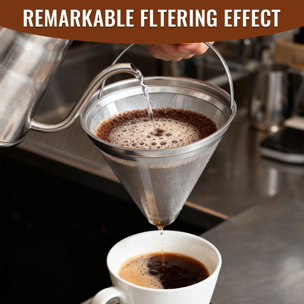 Reusable #4 Coffee Filter Compatible with Technivorm Moccamaster Coffee Machi...