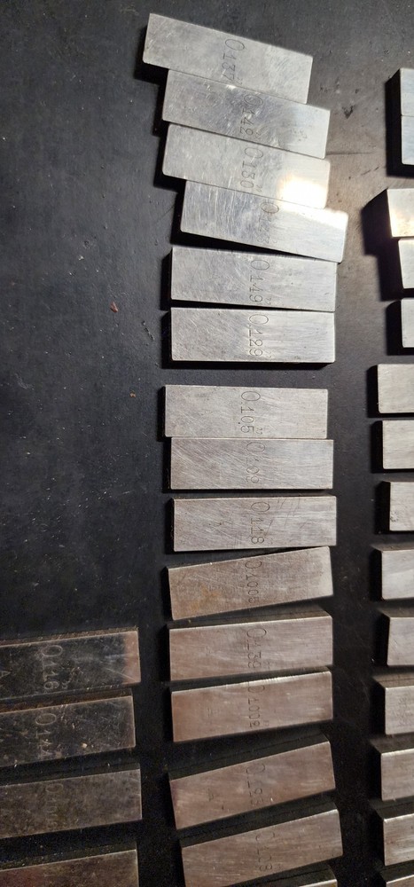 81 Piece C E JOHANSON FORD DEARBORN RECTANGULAR GAGE BLOCKS