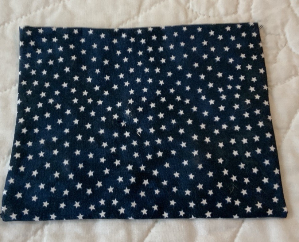 Vintage Antique Patchwork Quilt Table Topper, Early Calicos, Triangles, Multi