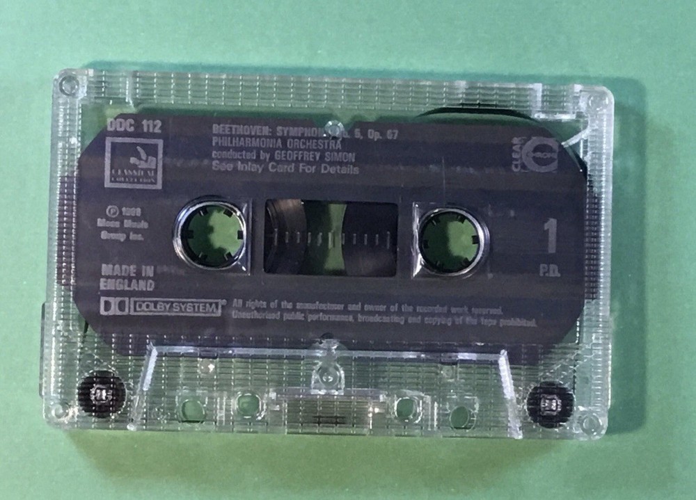 beethoven - schurbert - js bach audio cassette