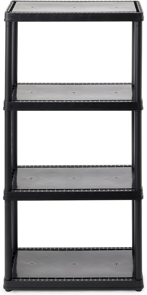 4 Shelf Fixed Height Solid Light Duty Storage Unit 24 X 12 X 48" Organizer Syste