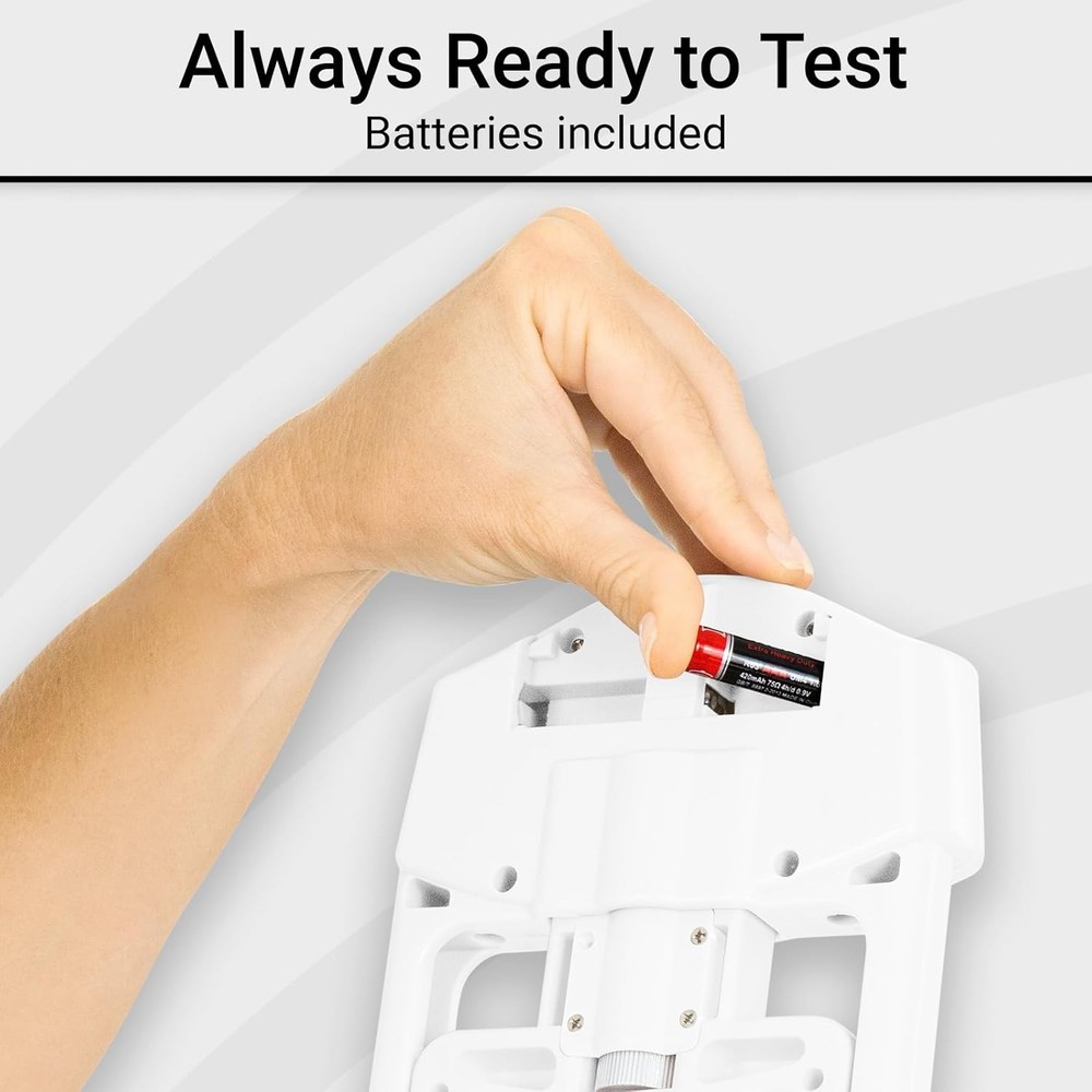 Grip Strength Tester - Hand Dynamometer - Handheld Digital White