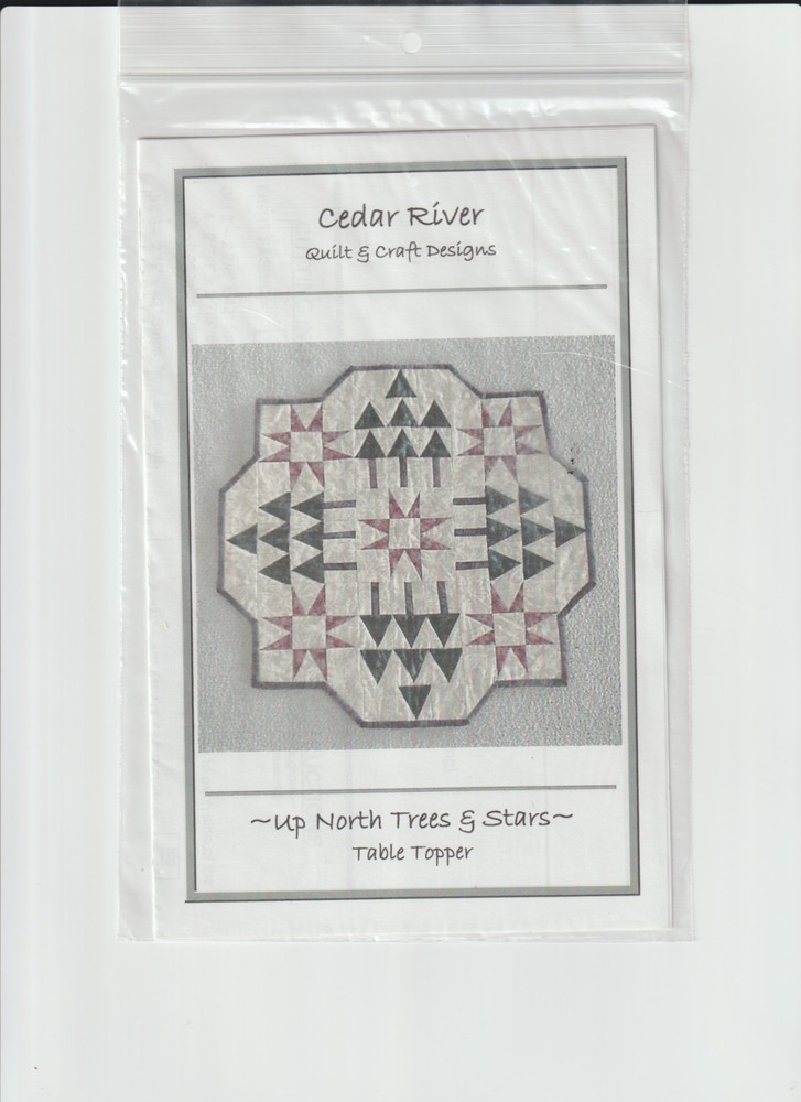 Up North Trees & Stars - Table Topper - QUILT PATTERN - Skill Level Intermediate