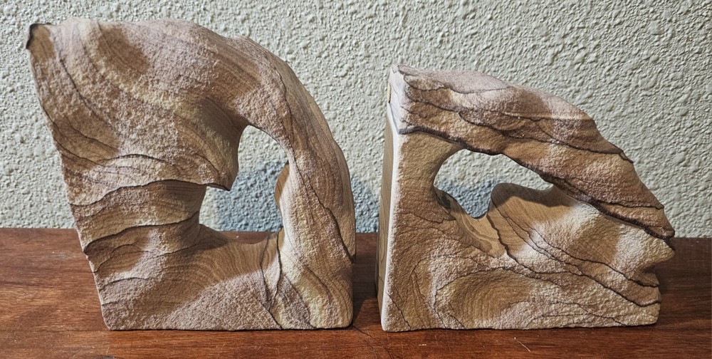 Sandstone Rock Bookends