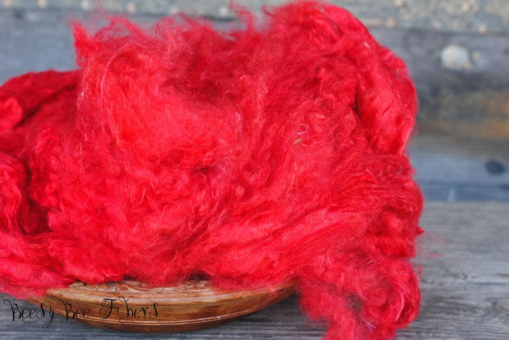 CARDINAL - Pulled Sari Silk Cloud, Recycled Sari Silk, Silk - 1 oz