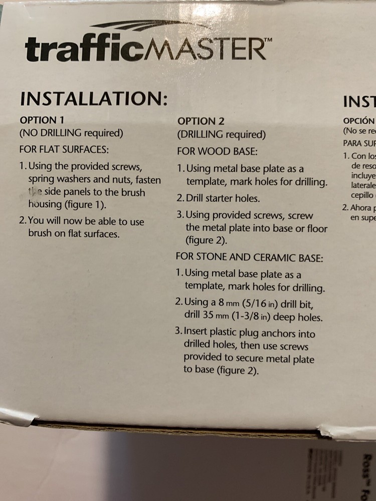 Boot Scraper Scrubber by Traffic Master 525 324 Brand New Never Opened