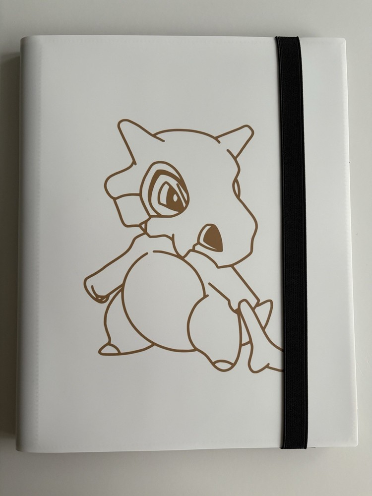 9 Pocket - Strap Binder - 360 Side Loading - White Cubone