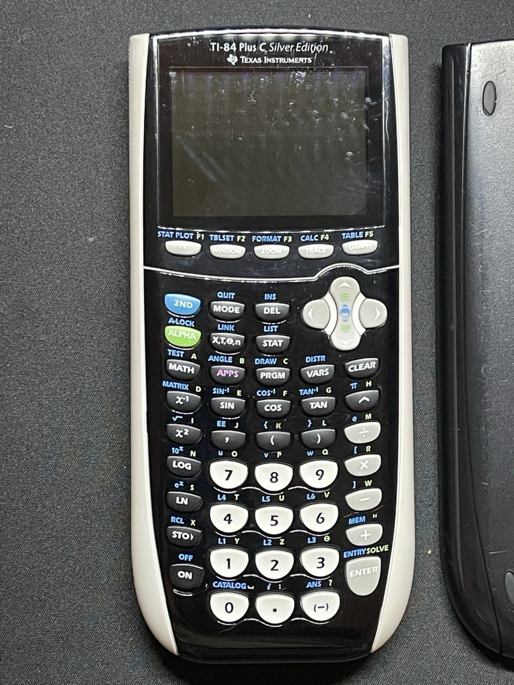 Texas Instruments TI-84 Plus C Silver Edition Graphing Calculator Excellent Con.