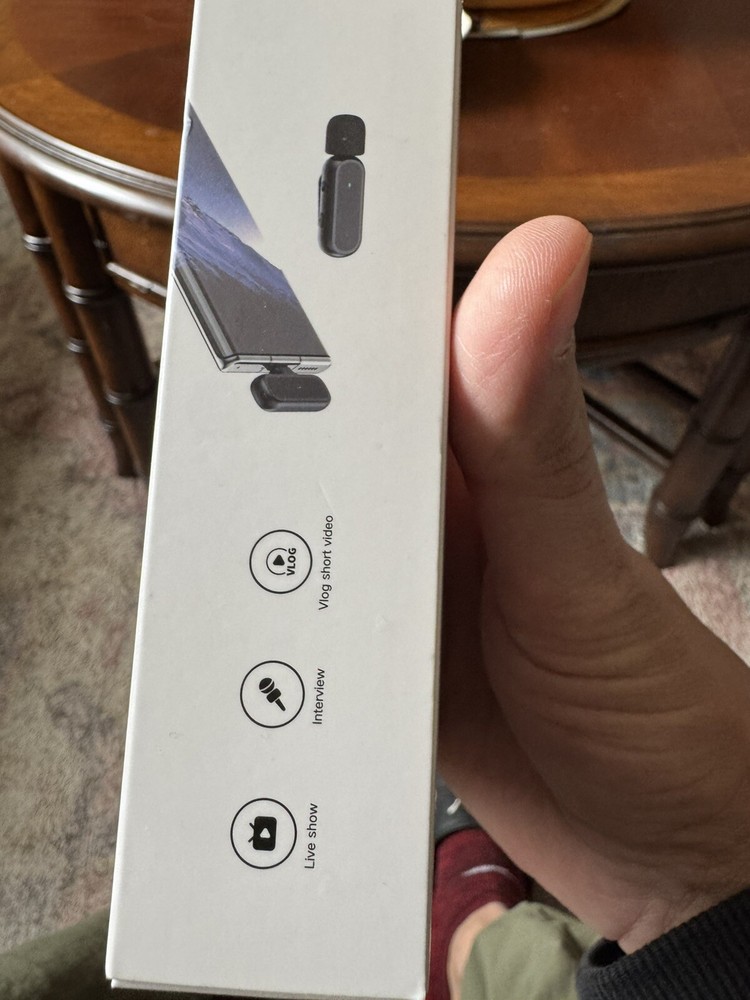 2 Pack Professional Wireless Lavalier Microphone for Android