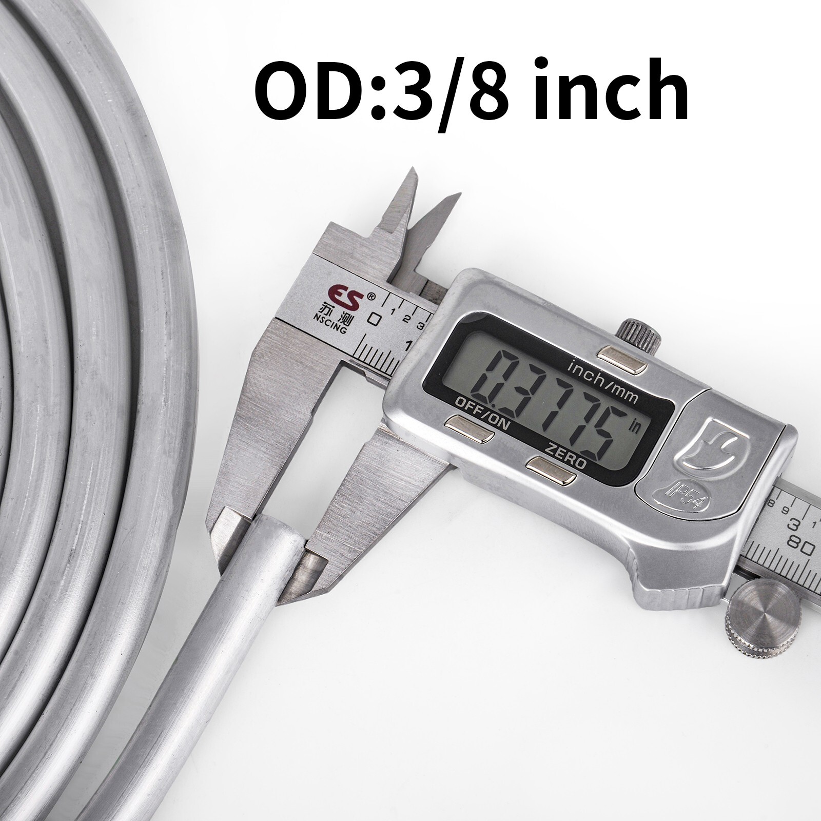 3/8" OD Aluminum Hard Fuel Line Tubing 25ft 0.039" Wall for Auto Fuel Systems