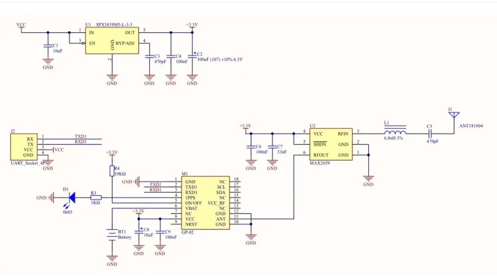 M5Stack GPS/BDS High Precision GPS Positioning Unit GNSS Signal Reception AT6668