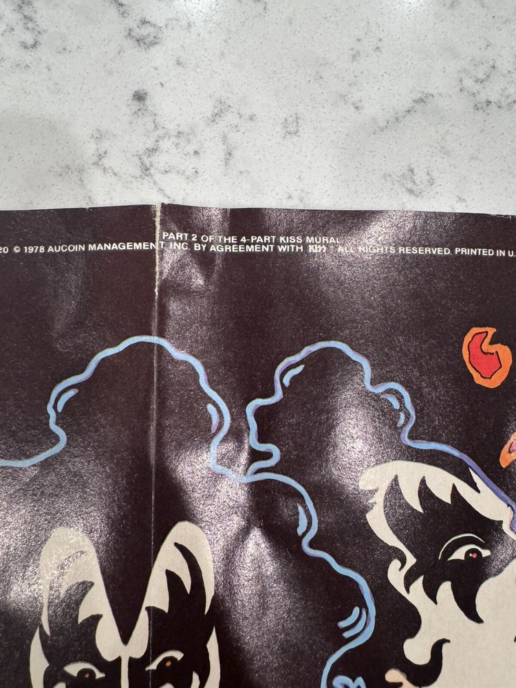 78 KISS Aucoin Mural Art Puzzle Posters Simmons Stanley Criss Frehley Rock Ready