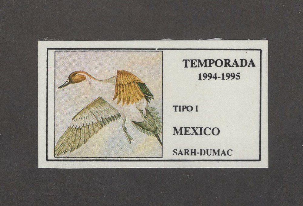 MX2 - Mexico Duck Stamp. Single. MNH.