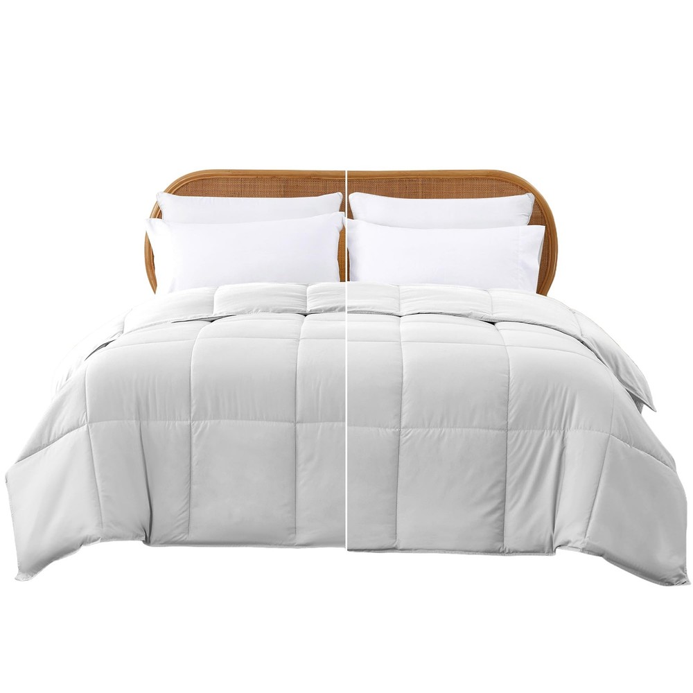 Modern Threads Down Alternative Reversible Comforter White/White Queen