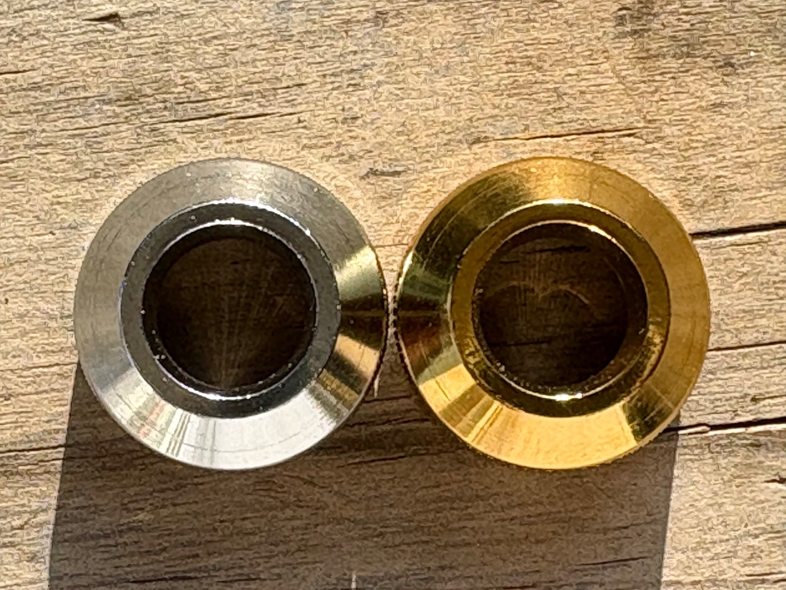 Ultratap Faucet Bonnets chrome & brass two pack